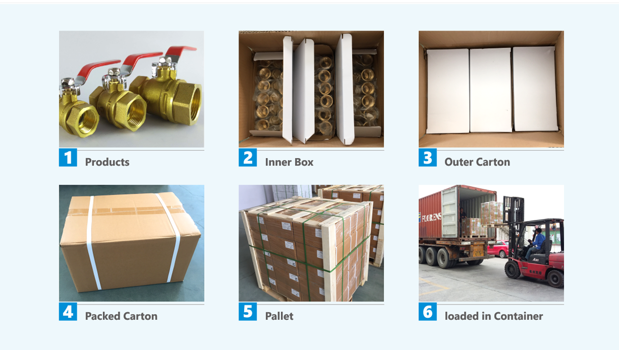 How brass check valves packed