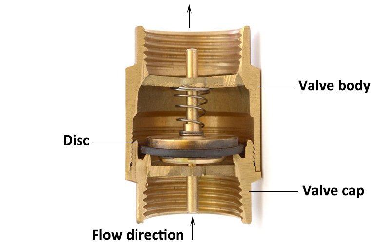 what is brass check valve- brass spring check valve