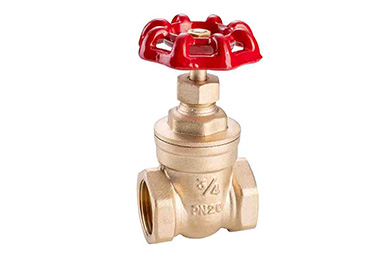 Brass gate valve