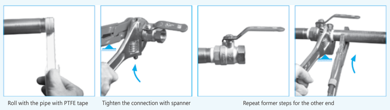 Installation of Brass Ball Valve