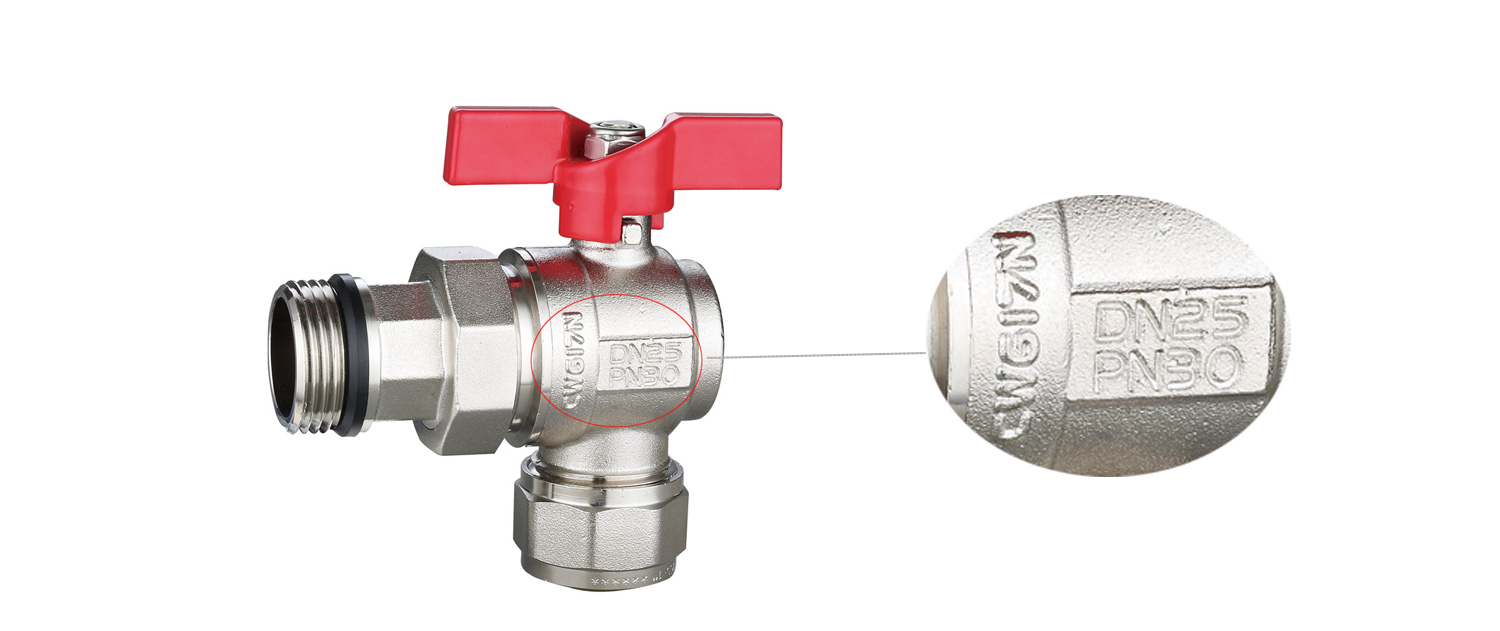 Markings of Brass Ball Valve