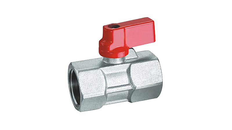 Nickle-plated Brass Mini Ball Valve 