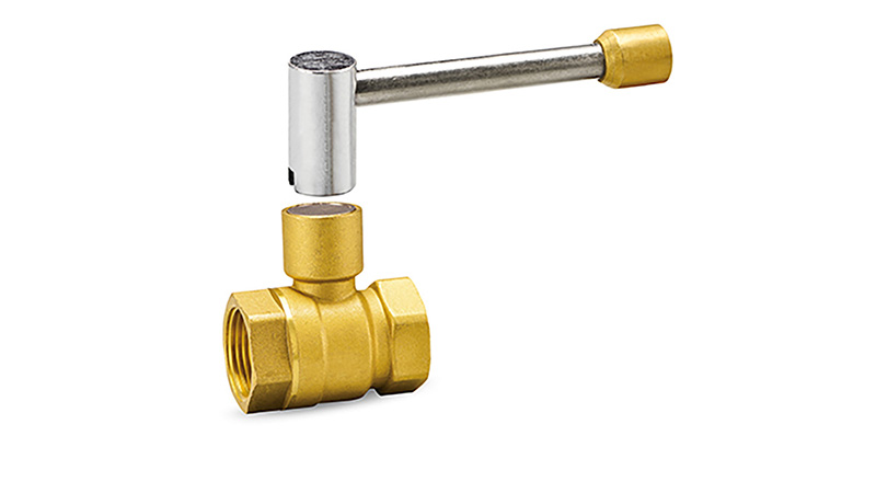 Lockable Magnetic Brass Ball Valve