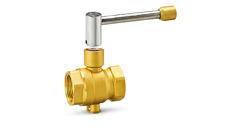 Magnetic Lockable Brass Ball Valve with Drain