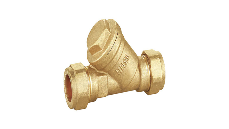 Compression Brass Strainer Valve 